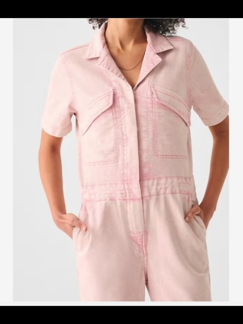 Faherty Pink Jumpsuit - Picture 3 of 6